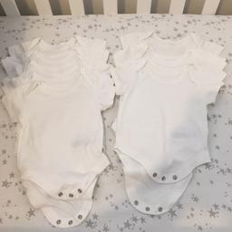 X10 baby vests
From Marks and Spencer 
Size 0-3 months
White