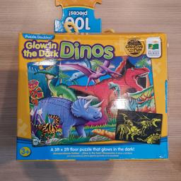 The learning journey gliw in the dark dinosaur puzzle 100 pieces. Only built once.