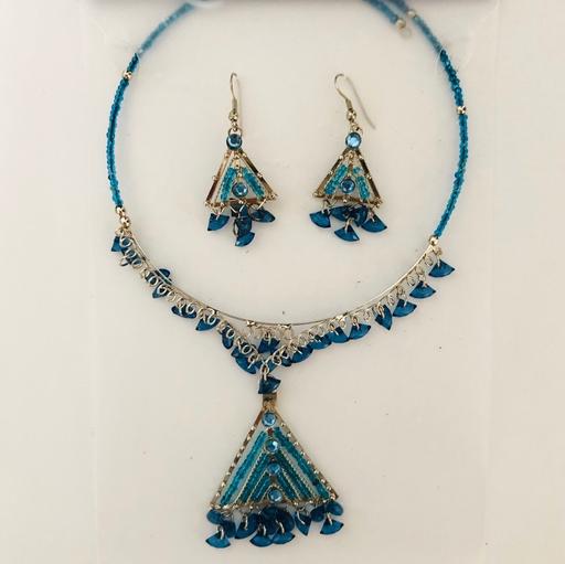 Buy & Sell Lancashire Chorley - Photos for Silver and blue ethnic jewellery set