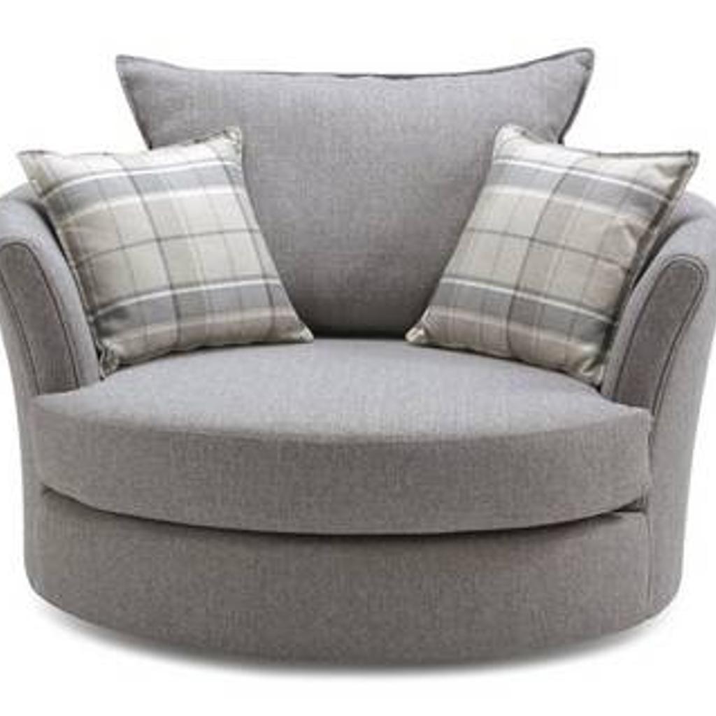 DFS Owen Corner Sofa, Chair and footstool set in Amber Valley für 800