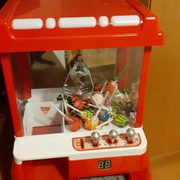 Spielautomat Greifarm für Kinder oder zum Spass bei der Party. Batteriebetrieben, mit Münzen