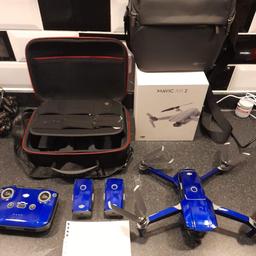 Dji mavic air 2 flymore combo
All fully working
The drone its self was replaced by dji about 1 month back and only been flown 4 times since 
3 batteries all with 6 or less cycles each 
Multi charger 
ND filters 
Genuine dji bag and afternarket case 

The wrap alone cost me £57 
 This is a bargain 
Sorry can not save for anyone needs to go asap due to needing money fot car repairs 
Collection Wakefield West yorkshire 

£630