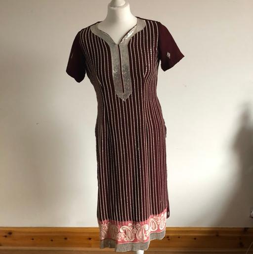 Buy & Sell Lancashire Chorley - Photos for Size 10 maroon Asian ethnic dress