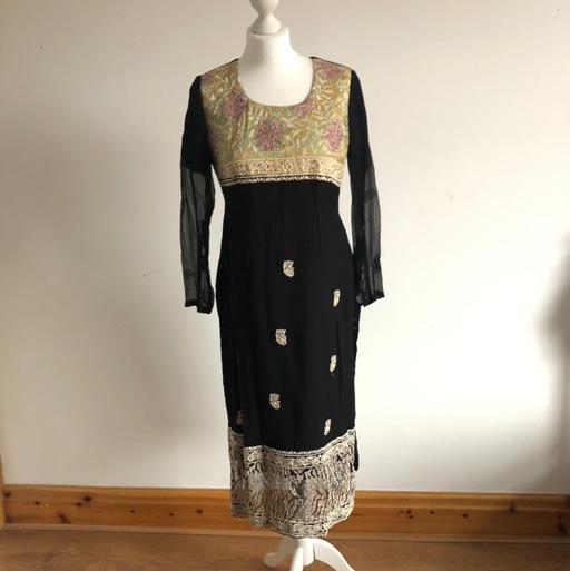 Buy & Sell Lancashire Chorley - Photos for size 10 black & yellow Asian ethnic dress