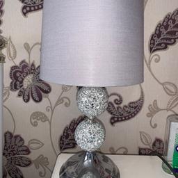 Mosaic chrome table lamp with grey shade - ordered 2 for a bedroom area but didn’t need the other hence the sale - brand new still in original packaging