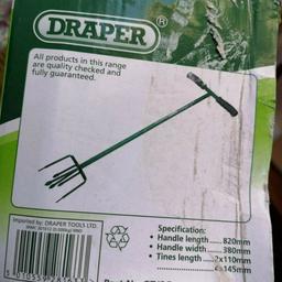 New in Box  Draper Soft Grip Handle Garden Tiller