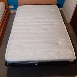 Size as bed W122, L196, H51cm.

Size folded H97, W122, D29cm.

Mattress is hypoallergenic, 100% recyclable.

Medium feel mattress.

Mattress depth 10cm.

Weight 29.9kg.

Mattress conforms to BS 7177:2008 fire safety regulations.

Easy to assemble and put away.

Hardly used and in great condition.
Selling as having a clearout.

S/f home with two cats.

Social distancing observed.

Collection only from Burgess Hill.

Payment via either cash on collection or Paypal.

Message me with any questions.