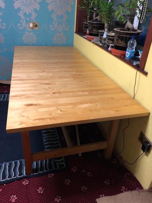 Buy & Sell East London Beckton - East London - Photos for Wooden Ikea extendable dining table