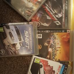 ps3 games 5 x need for speed £20 for all. i do not post.