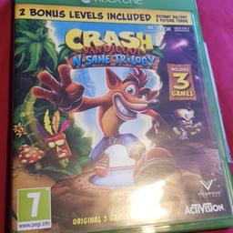 crash bandicoot nsane trilogy. 3 games in 1. used once or twice. perfect condition. no damage whatsoever. never gets any play time. 

delivery or collection 

£30 ono