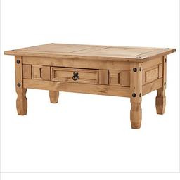 Corona furniture real pine coffee table. Excellent condition, polished. High quality, collection from E13.