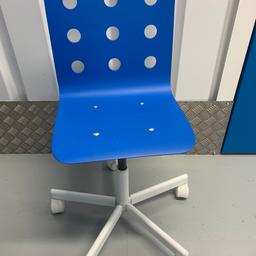 Ikea desk chair in blue. Not long bought it so hardly used.