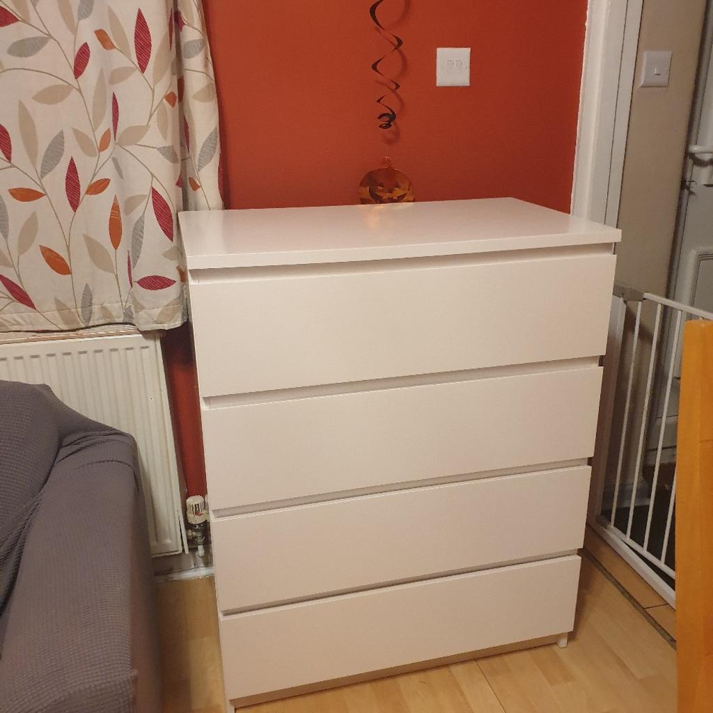 ikea malm 4 drawers white great conditions in KT3 Thames für £ 60,00 zum Verkauf Shpock AT