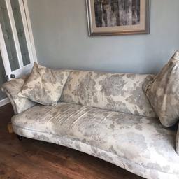 Large 4 seater sofa approx 240 cm length, very comfortable and sturdy, selling due to house move only , Covid restrictions will apply and van will be required for collection due to length, collection from lickey hills b458ub