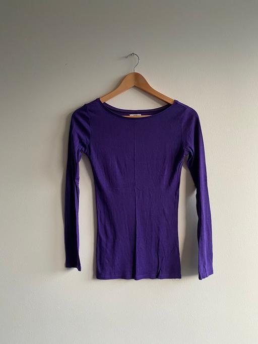 Buy & Sell Lancashire Chorley - Photos for size 8 purple long sleeved body top 💜