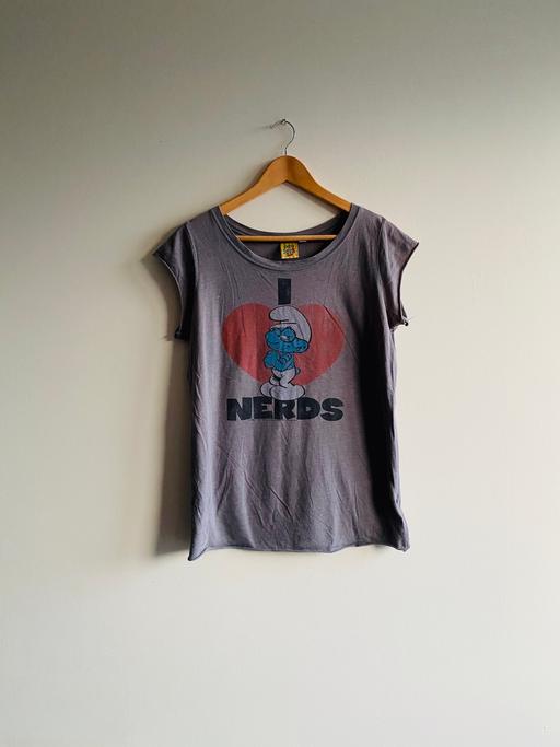 Buy & Sell Lancashire Chorley - Photos for grey smurfs printed oversized t-shirt ❤️