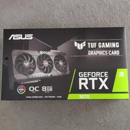 Brand new and sealed ASUS TUF Gaming OC RTX 3070. One of the best 3070s available.

Can ship at the buyers cost via DPD

Collection from IG9