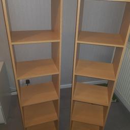2 x Tall shelves. Good condition. Collection only.