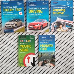 ☆ Theory Test for car drivers - very good condition. £7 (RRP 14.99)
☆ Driving the essencian skills - excellent condition. £8 (RRP £14.99)
☆ Learning to drive - Like new. £6 (RRP £9.99)
☆ Traffic Signs - good condition. £3 (RRP £5)
☆ Highway code - goog condition. £1 (RRP £2.50)
Please see photos for details.
Price for all 5: £22

***Welcome to see my other items 🙂***