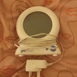 gro clock toddler sleep trainer, fully working from a smoke free home