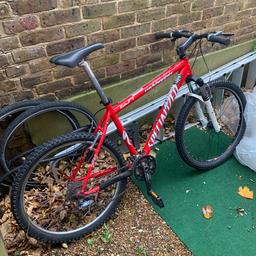 Selling my mountain bike as no longer able to get out on it. Comes with spare inner tubes and road tyres slight rust on chain a bit of WD40 will do the trick still rides as it should. Only 6 months old. It is a large men’s size
