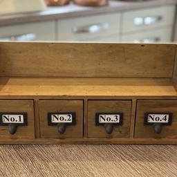 Really cute little wooden drawer set