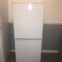 Selling this fridge freezer as I have recently brought a bigger one. Fully working condition brought new from curry’s for £250 a year & a half ago. Slight crack in the bottom draw of freezer (as seen in photo) this does not effect use. Last photos show the same fridge on curry’s in sale for £170. Collection only. 

136 x 55 x 58 cm (H x W x D)
Fridge: 114 litres / Freezer: 63 litres
Manual defrost