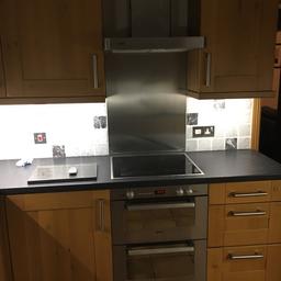 Used kitchen pippy oak these doors are solid wood very good condition complete with schock sink  work tops