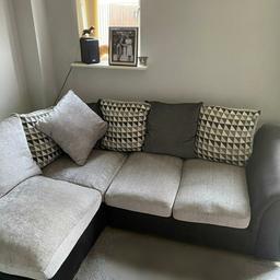 Comfy compact corner sofa ideal to fit into a snug place. Originally bought from Very for over £500 and only a year old.

Excellent condition.

Collection or local delivery available for a fee.

Smoke and pet free home.