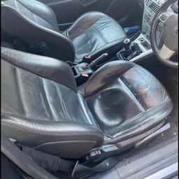 3 door Good condition heater leather seats from vauxhall astra H. Cash on collection wolverhampton
