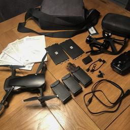 dji Mavic air combo in great condition fully boxed with carry case + bag. Inc also is 3 batteries charging station prop guards and new props.