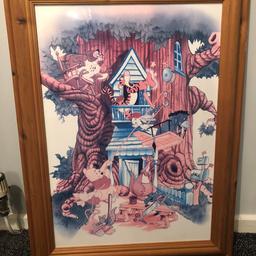 Winnie the Pooh picture size 22inch x 29 inch’s wooden frame.