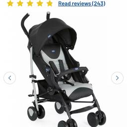 like new was brought for holiday but baby didnt want to go in pram its like new has not been used no more then 2 times has the raincover and the bar to fast sale need gone no time wasters cash on collect