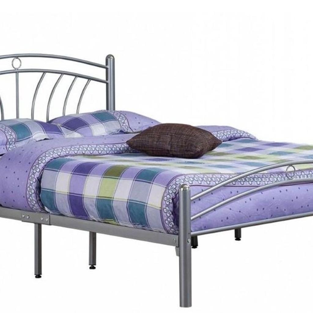 TUSCANY SILVER METAL BED FRAME KING SIZE in S62 Parkgate für 150,00