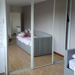 very good mirror wardrobe very good condition collection only