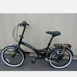 viking metropolis 2020 folding bike ,6 speed 20" wheel perfect for the trains in morning as only fold up bikes allowed at rush hour.