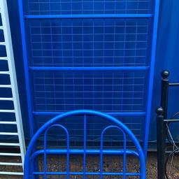 Single bed/metal frame ,The questions just message us delivery can be arranged locally in Birmingham for a small fee ,
thanks for viewing .