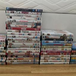 Variety of chick flick dvds
52 dvds in total age ranging from U to 15 
Excellent condition 
Smoke pet free home
