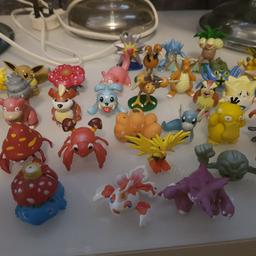 roughly 50 vintage pokemon figures from the 90s made mainly by Tomy baring the TOMY CGTSJ markings on them. there may be a few which are not tomy in the batch but the rest are all Tomy and in excellent pristine condition as you can see from the pictures. selling only as a whole batch and will not separate. works out at just 2 quid a figure beating Ebay prices which start around 4 to 5 quid a figure or more. grab this genuine bargain while they are available.