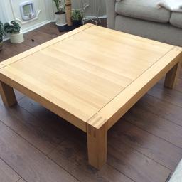 In superb condition, it has been well cared for, this lovely practical table is 100 square centimetres. It is 35 centimetres high. Colour is brown and is ideal for any lounge, conservatory or office. Sale Price £225. Personal Collection only.