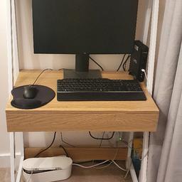 nearly new, in excellent condition - ladder desk. pull out drawer.
H - 147cm
W - 70cm
D - 48cm
DESK ONLY FOR SALE, NOT PC ITEMS OR CABLE TRAY 

COLLECTION ONLY FROM LINGFIELD, SURREY