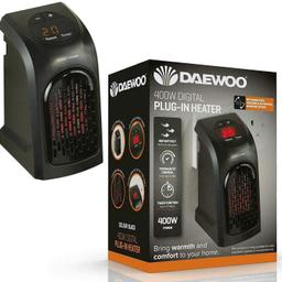New plug in electric Heater with Digital temperature control & timer. Instant heat with low running cost - Collect from Dukinfield SK16