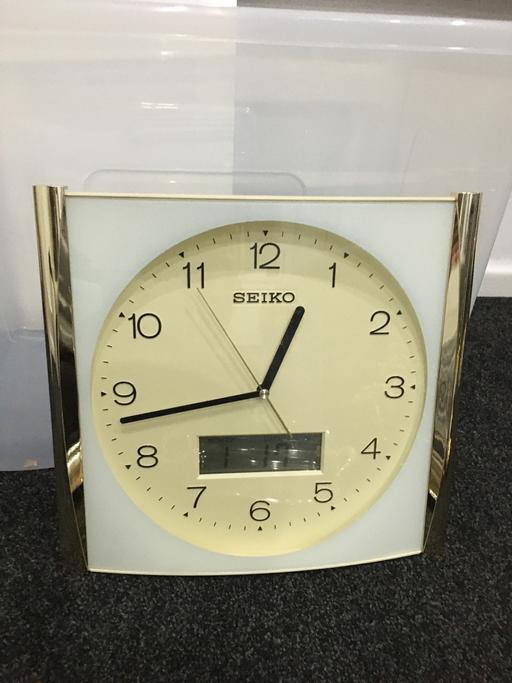 Buy & Sell West Yorkshire Kirklees - Photos for Seiko cream an gold wall clock