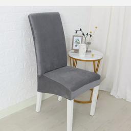brand new bought to cover chairs but ended up buying new ones

grey x6 covers paid £26 for them from ebay still in packaging

pet free smoke free home