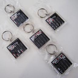 5 x Lotto / Lottery random number picker Key Rings. New & sealed - Collect from Dukinfield SK16