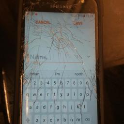 top glassnis cracked still fully workimg tho looked online and they goin for 140+ with cracked screen also this ones 16g unlocked duel sim £100.. no silly offers plz