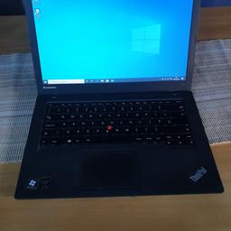 Lenovo ThinkPad Laptop
Model T440
Upgraded to Windows 10 Professional
Intel i5-4200 @ 1.6 GHz CPU
4GB Ram
450 GB Drive
14 inch screen
Built-in camera

Used, but in reasonable condition. Works perfectly.
Comes with original charger.
I can throw in a USB mouse for free if you want it. Let me know on purchase.

Collection only.
If you live in or near SW19 then we might be able to come to an arrangement for delivery.