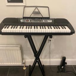 RockJam RJ654 54 Key Keyboard Piano with Sheet Music Stand , Piano Stand, Power Supply and Simply Piano Application