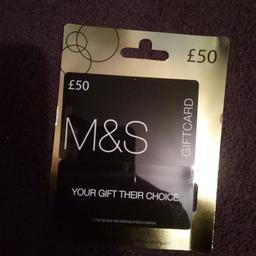 M&S gift card it was given to me as a gift selling because i don't shop at M &S.