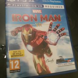 FROM A SMOKE FREE HOME
VR IRON MAN £15
VR WORLDS £15
N38 KINGS NORTON
NO POSTING OR OFFERS SORRY